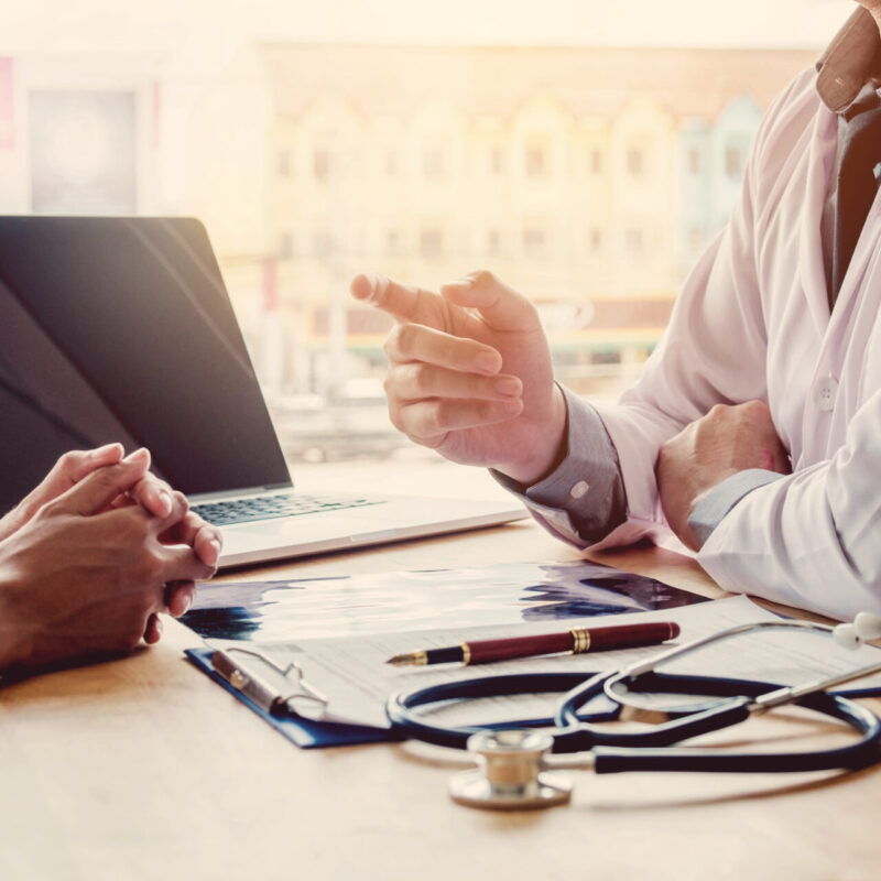 Laguna beach STD Clinic doctor talking to patient